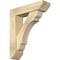 Ekena Millwork Olympic Slat Rough Sawn Bracket w/ Offset Brace, Douglas Fir, 6"W x 22"D x 26"H BKT0604X22X26OLY06RDF - alternate 1